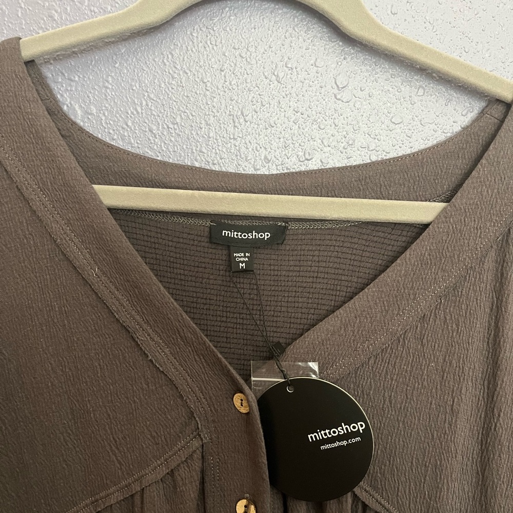 Mittoshop Charcoal Grey Relaxed Fit Jumpsuit